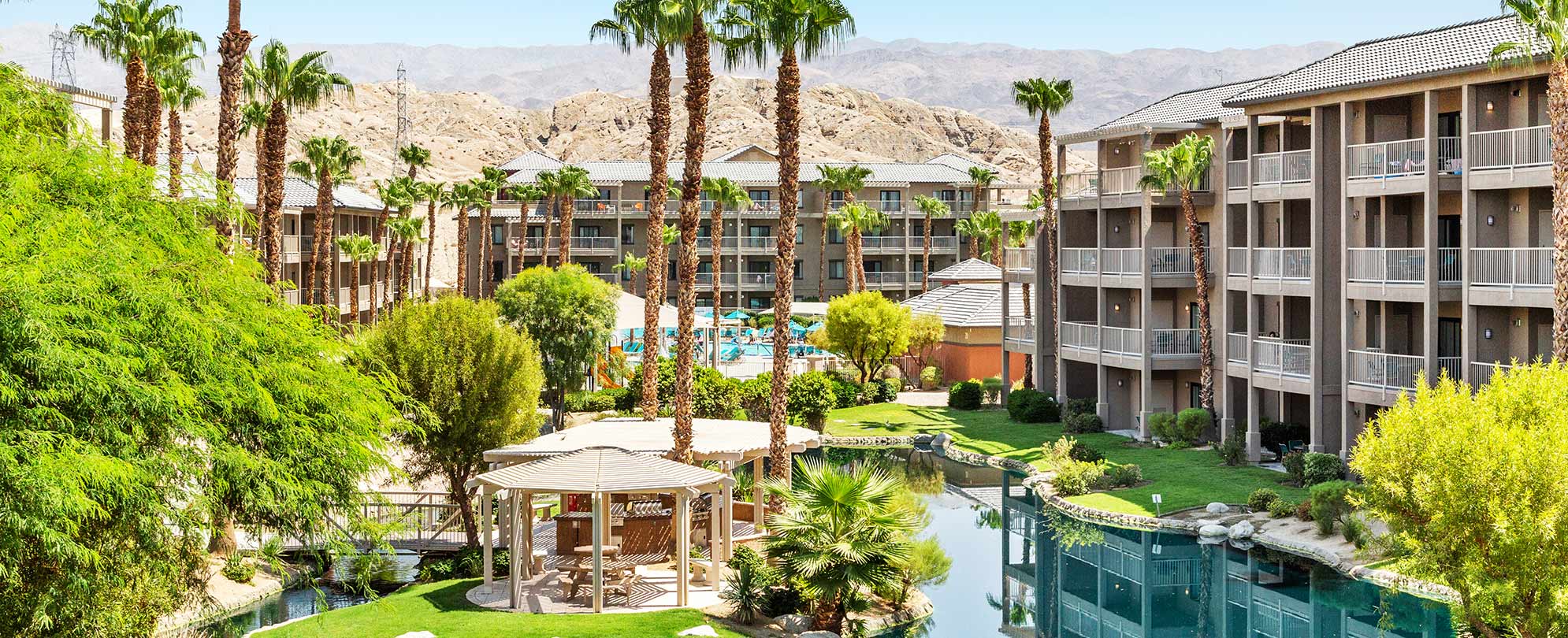 Resort grounds and lagoon
